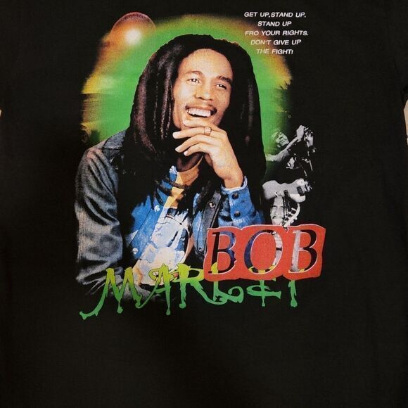 Vintage Bob Marley T-shirt size 2XL (RARE flaw) - Picture 4 of 5